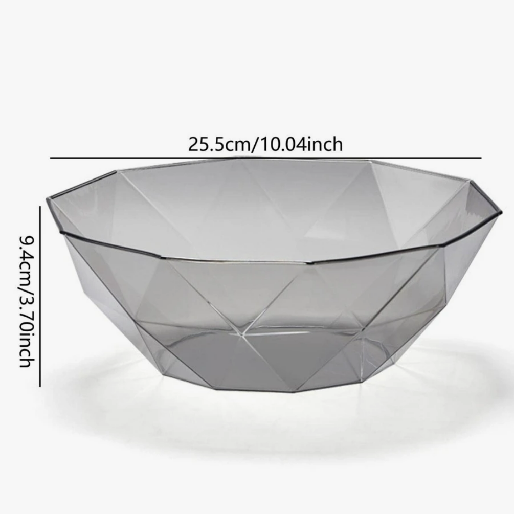 1 clear plastic bowl for Christmas gift